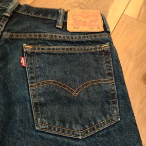 Levi’s 517 Boot Cut Jeans 34x32 Blue Denim Small e Red Tab Y2K‎ 2000s Nicaragua